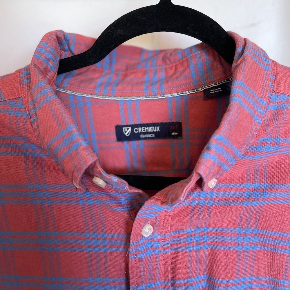 Cremieux Classic Button Up - Red & Blue size 3xlt